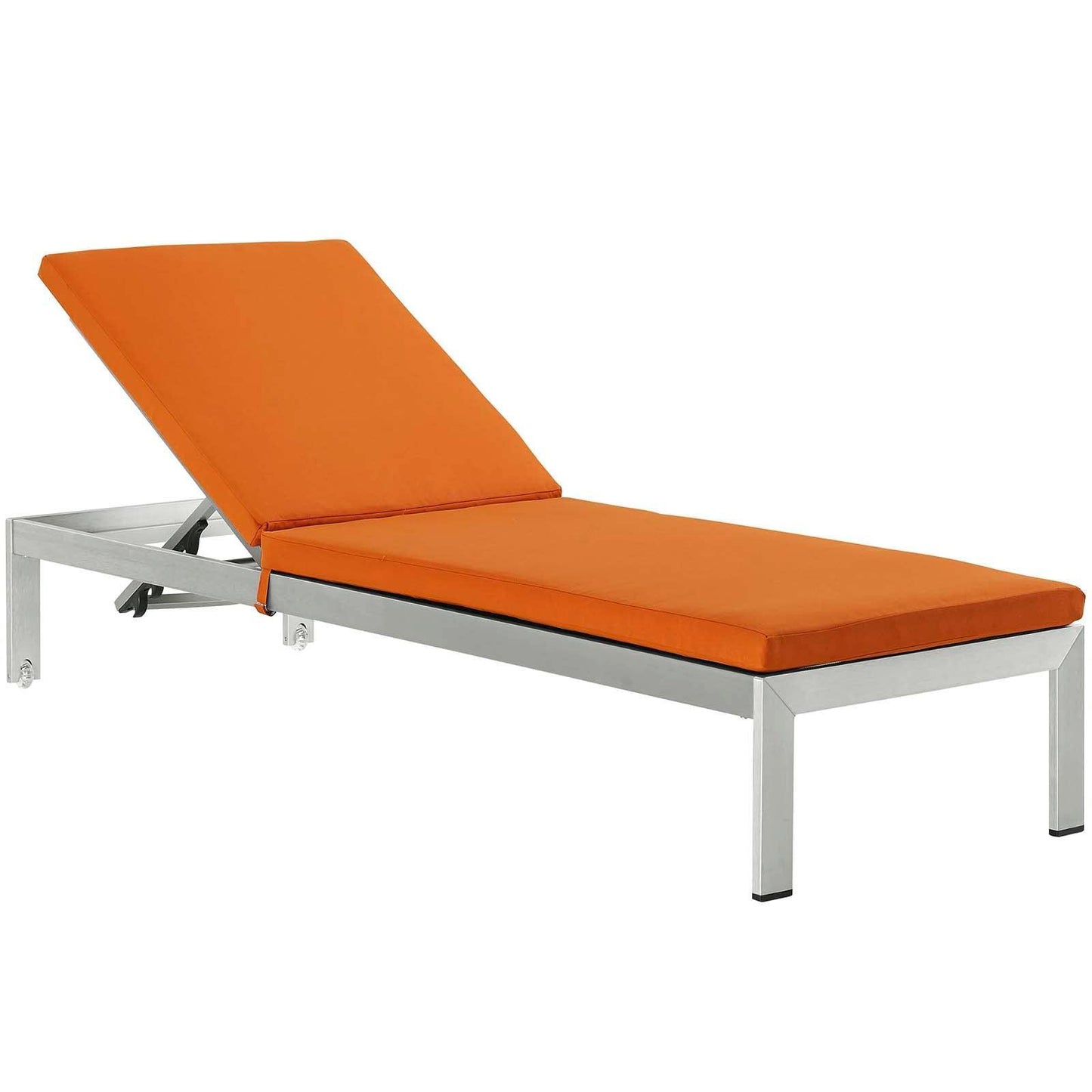 Shore Outdoor Patio Aluminum Chaise with Cushions, EEI-4502 FredCo