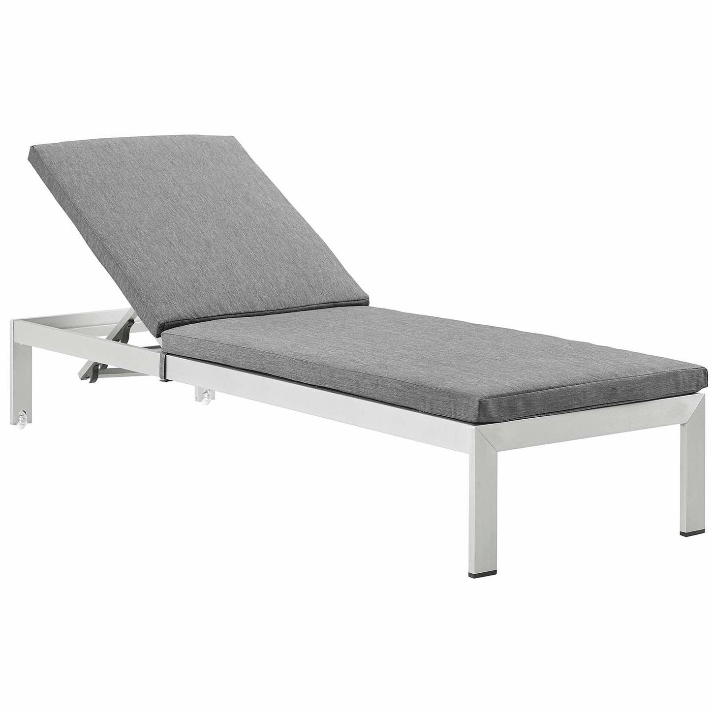 Shore Outdoor Patio Aluminum Chaise with Cushions, EEI-4502 FredCo