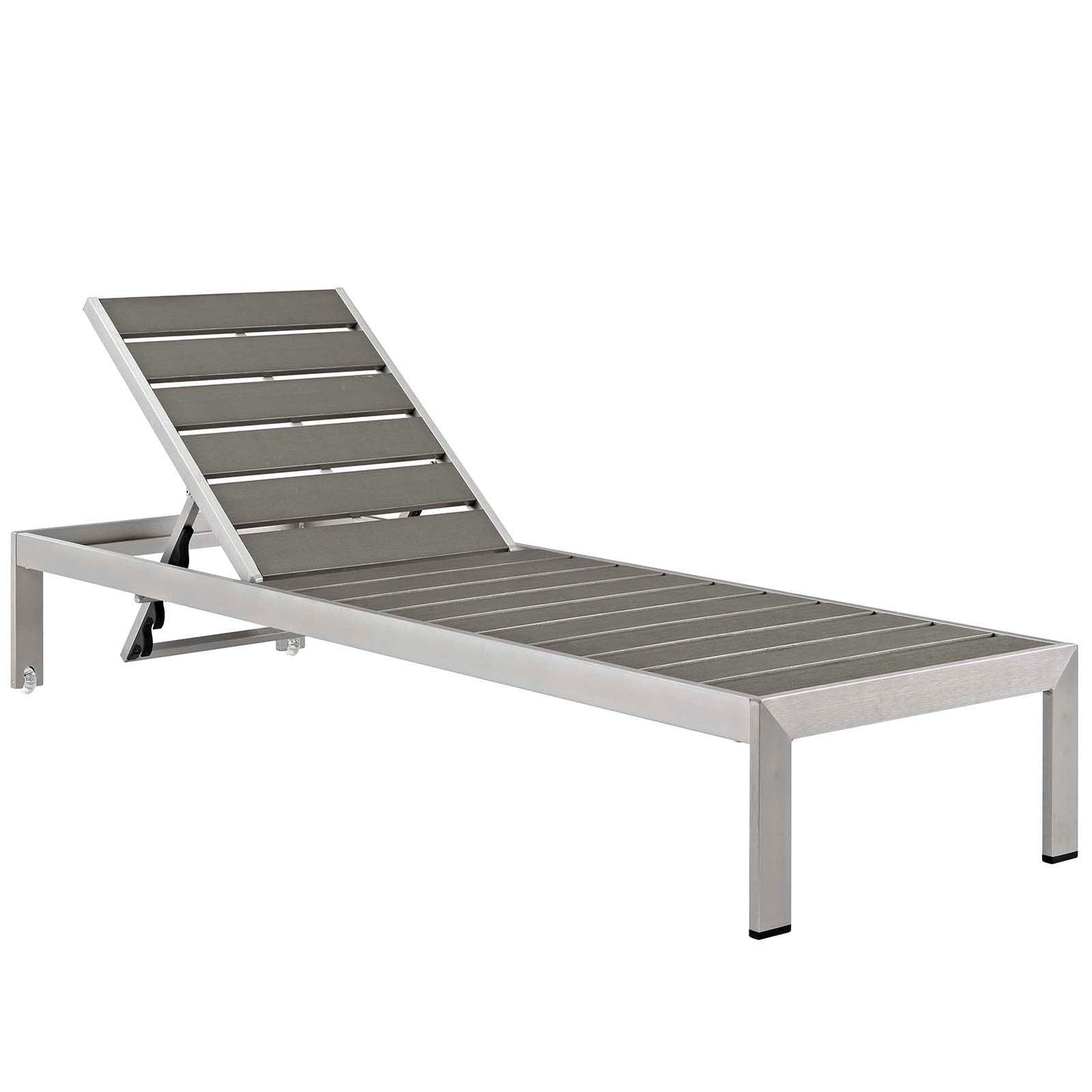 Shore Outdoor Patio Aluminum Chaise with Cushions, EEI-4502 FredCo
