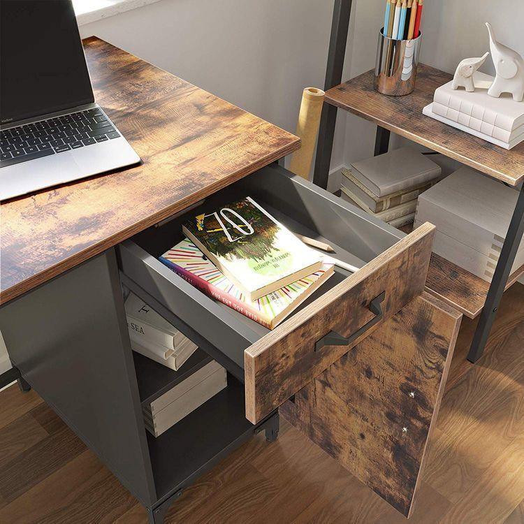 Side Cabinet Computer Desk FredCo