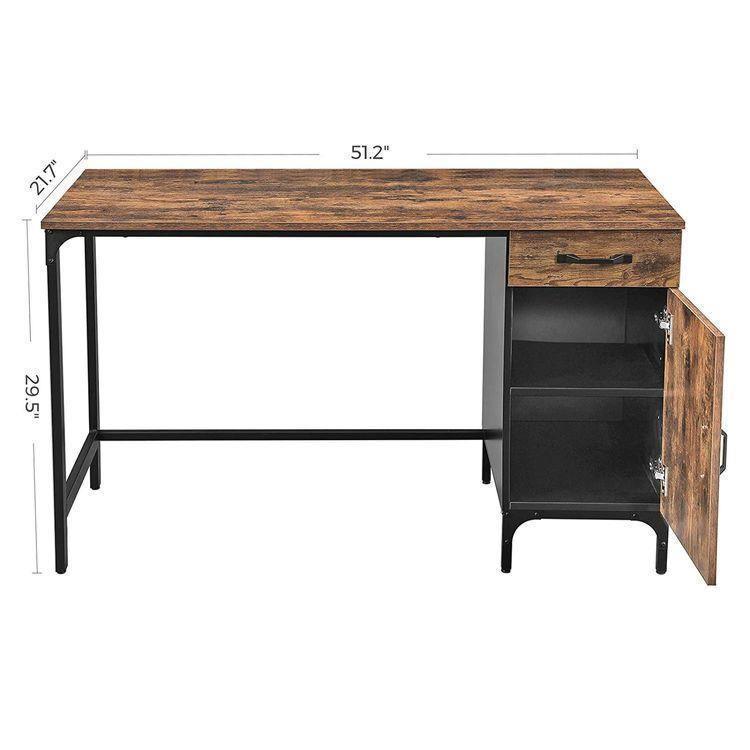 Side Cabinet Computer Desk FredCo