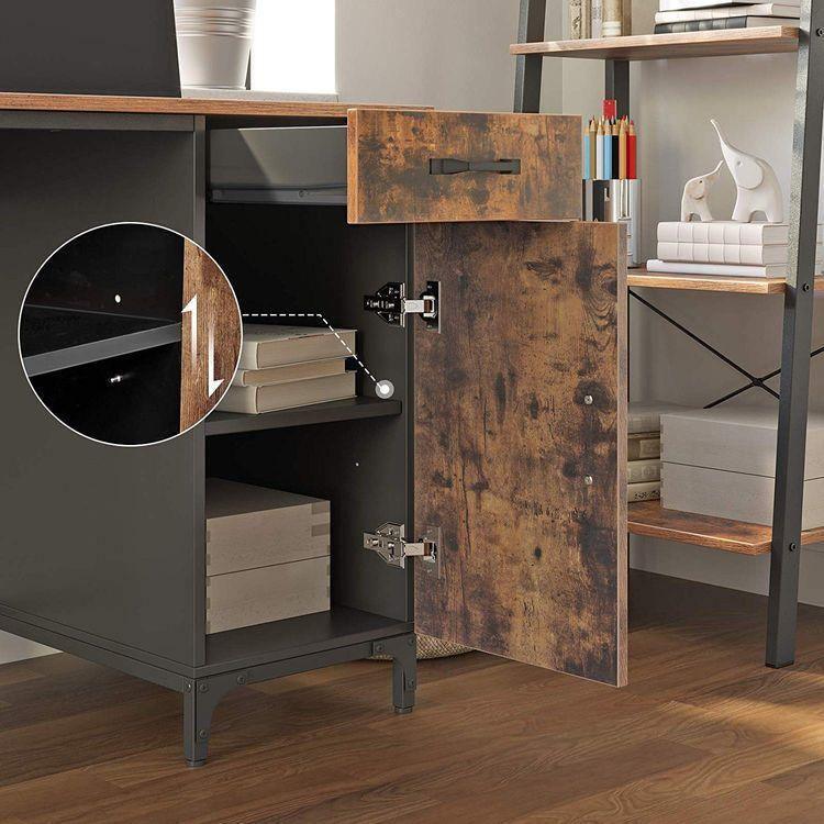 Side Cabinet Computer Desk FredCo