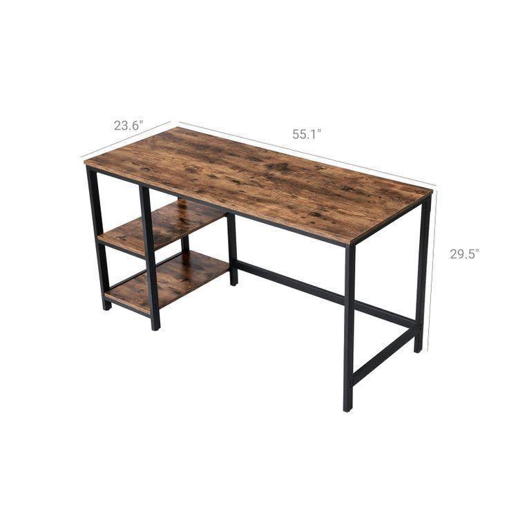 Side Shelf Computer Desk FredCo