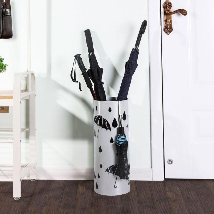 Silver Gray Umbrella Holder FredCo