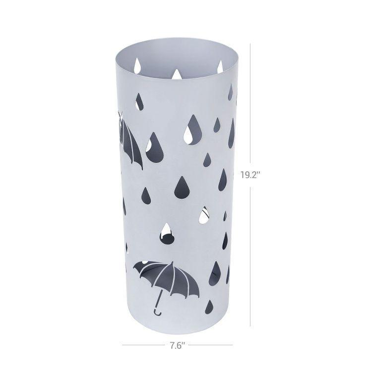 Silver Gray Umbrella Holder FredCo
