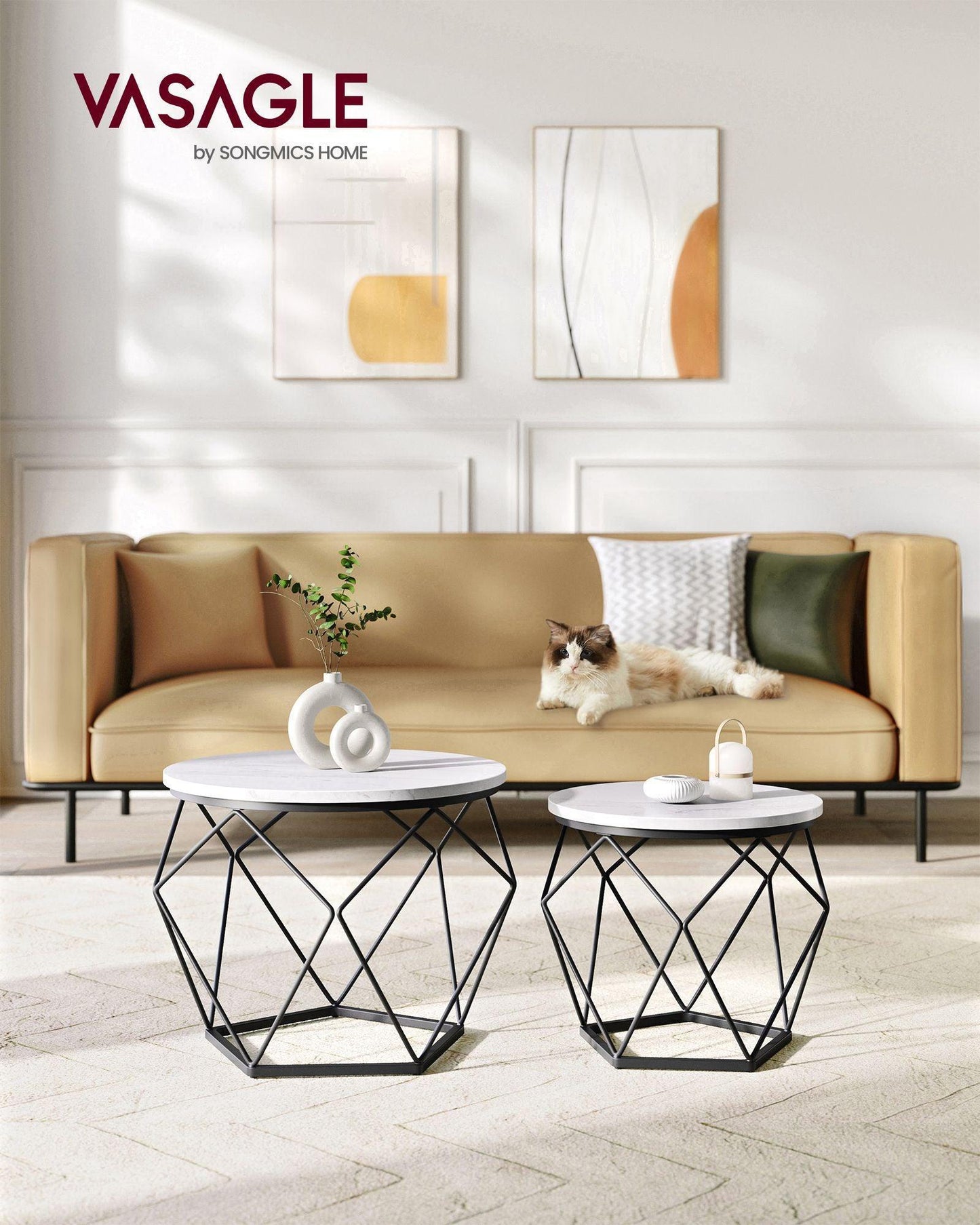 Small Coffee Table Set of 2 FredCo