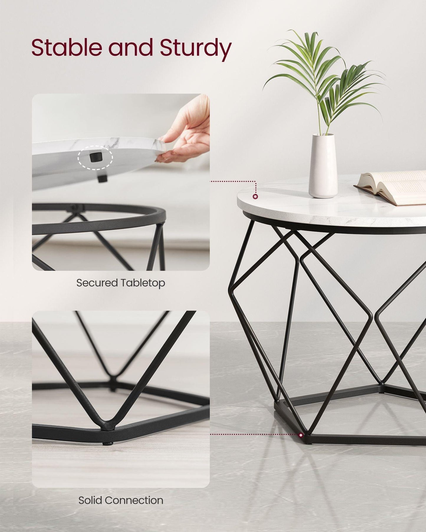 Small Coffee Table Set of 2 FredCo