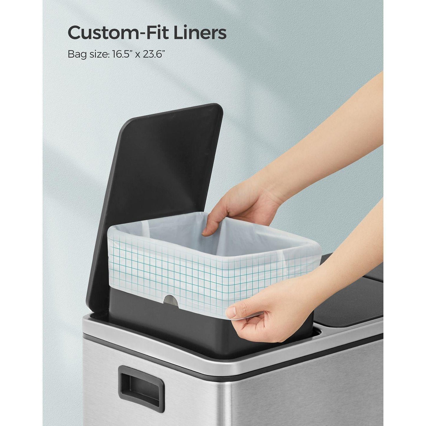 Small Trash Bags for 4-5.3 Gallon Trash Cans 40 Count FredCo