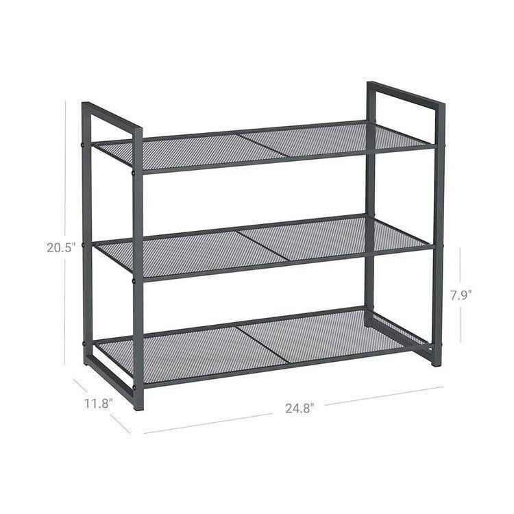 Smoky Gray Shoe Rack FredCo