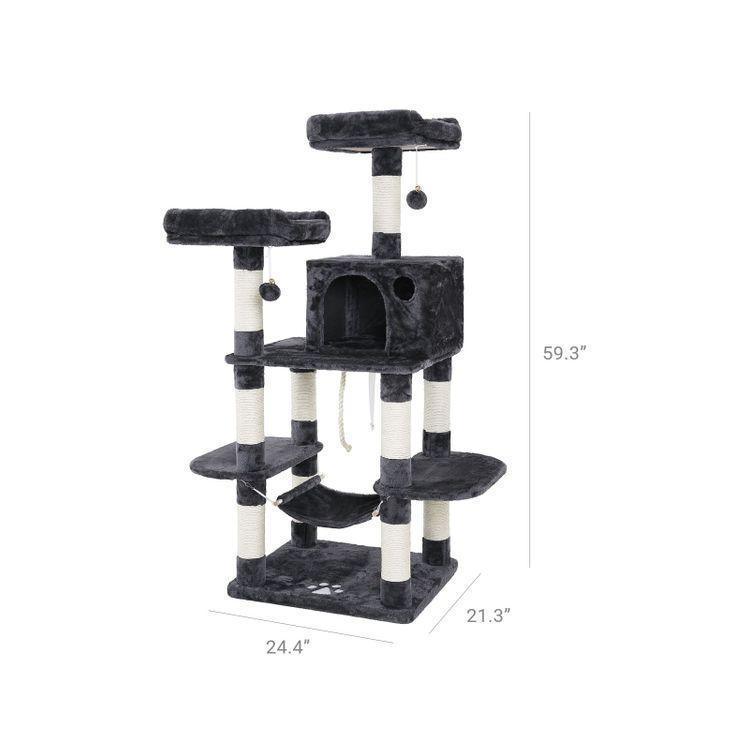 Smoky Grey Cat Tree FredCo