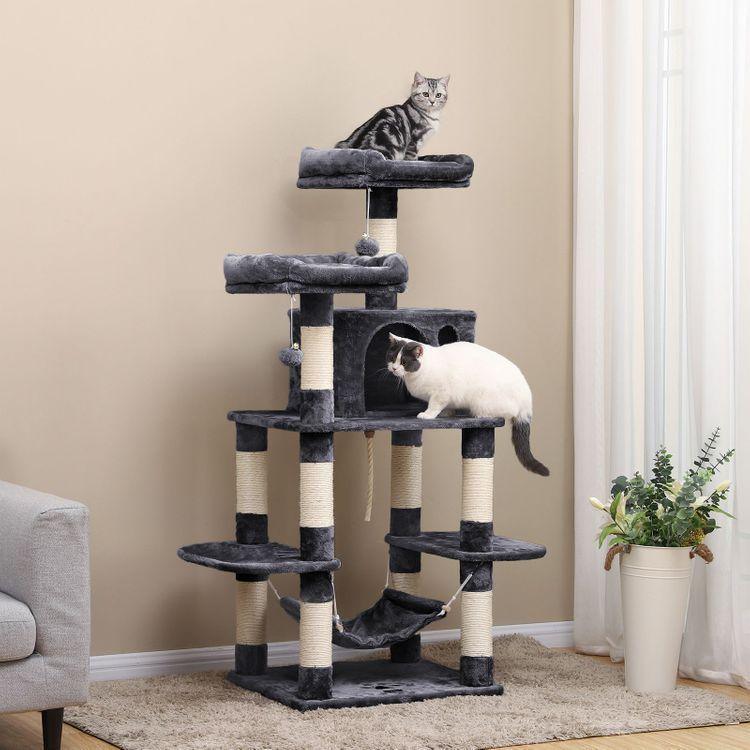Smoky Grey Cat Tree FredCo
