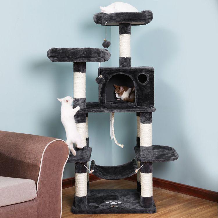 Smoky Grey Cat Tree FredCo