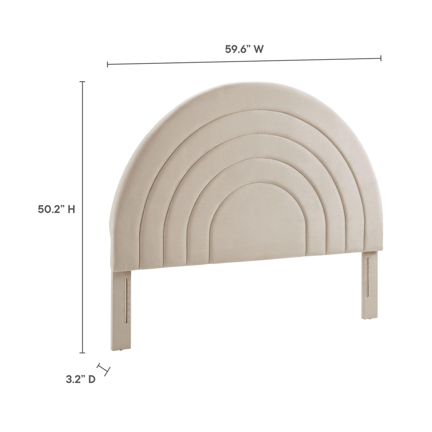 Solana Arched Performance Velvet Full Headboard by Modway FredCo