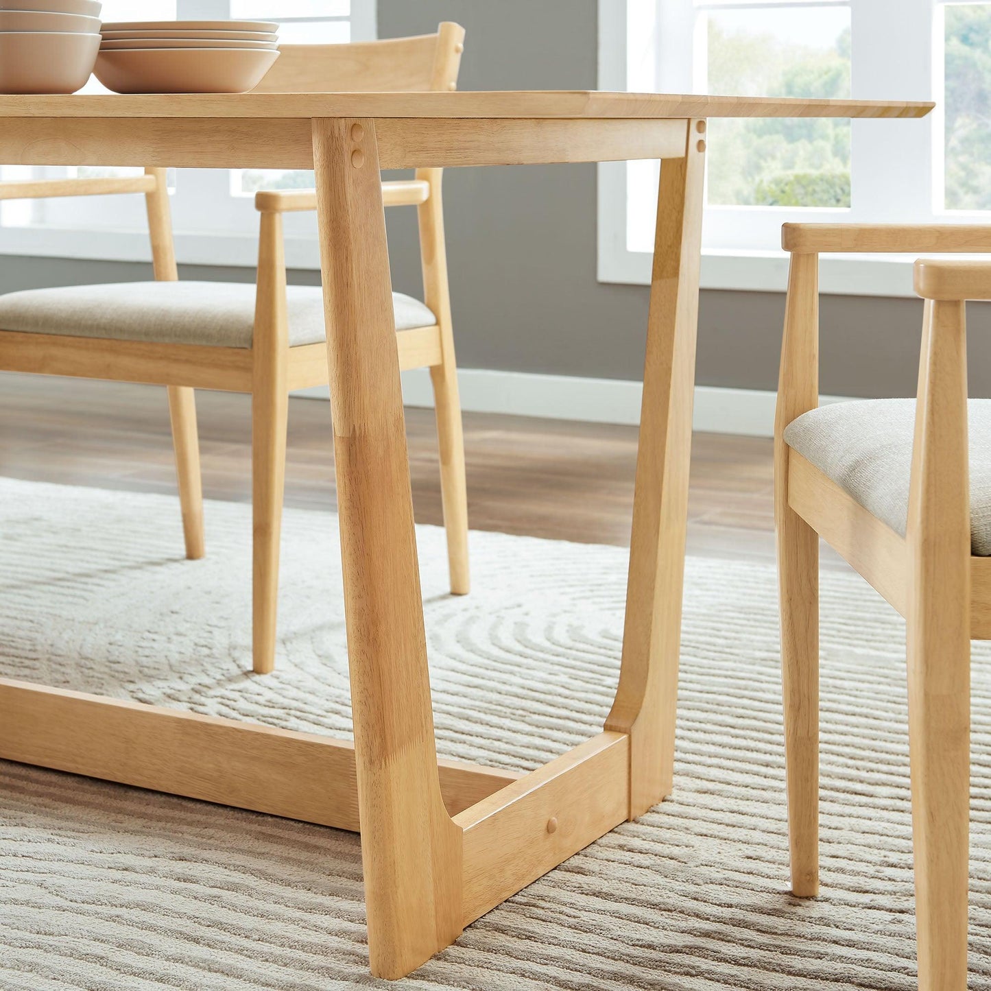Solara 71" Rectangle Wood Dining Table by Modway FredCo