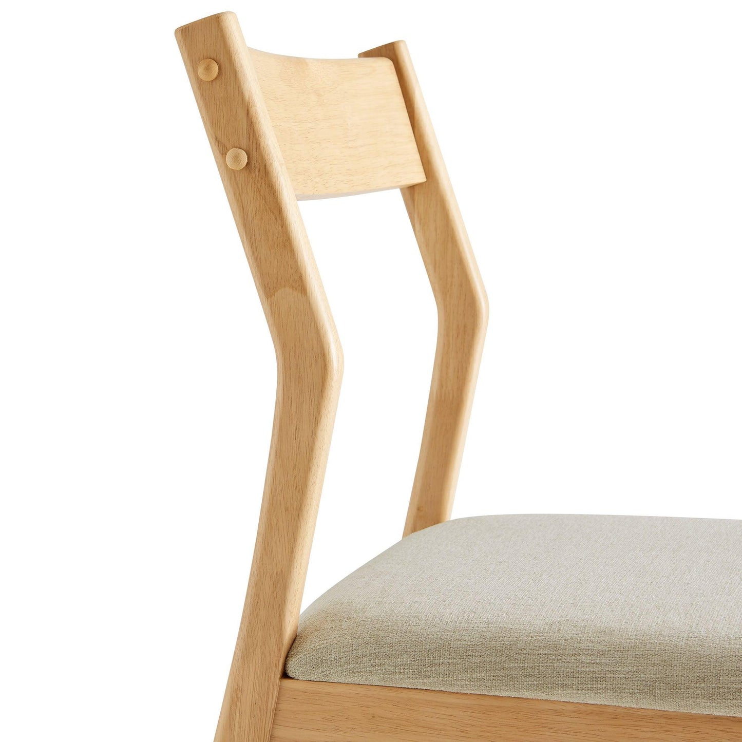 Solara Fabric Wood Dining Side Chairs Set of 2 by Modway FredCo