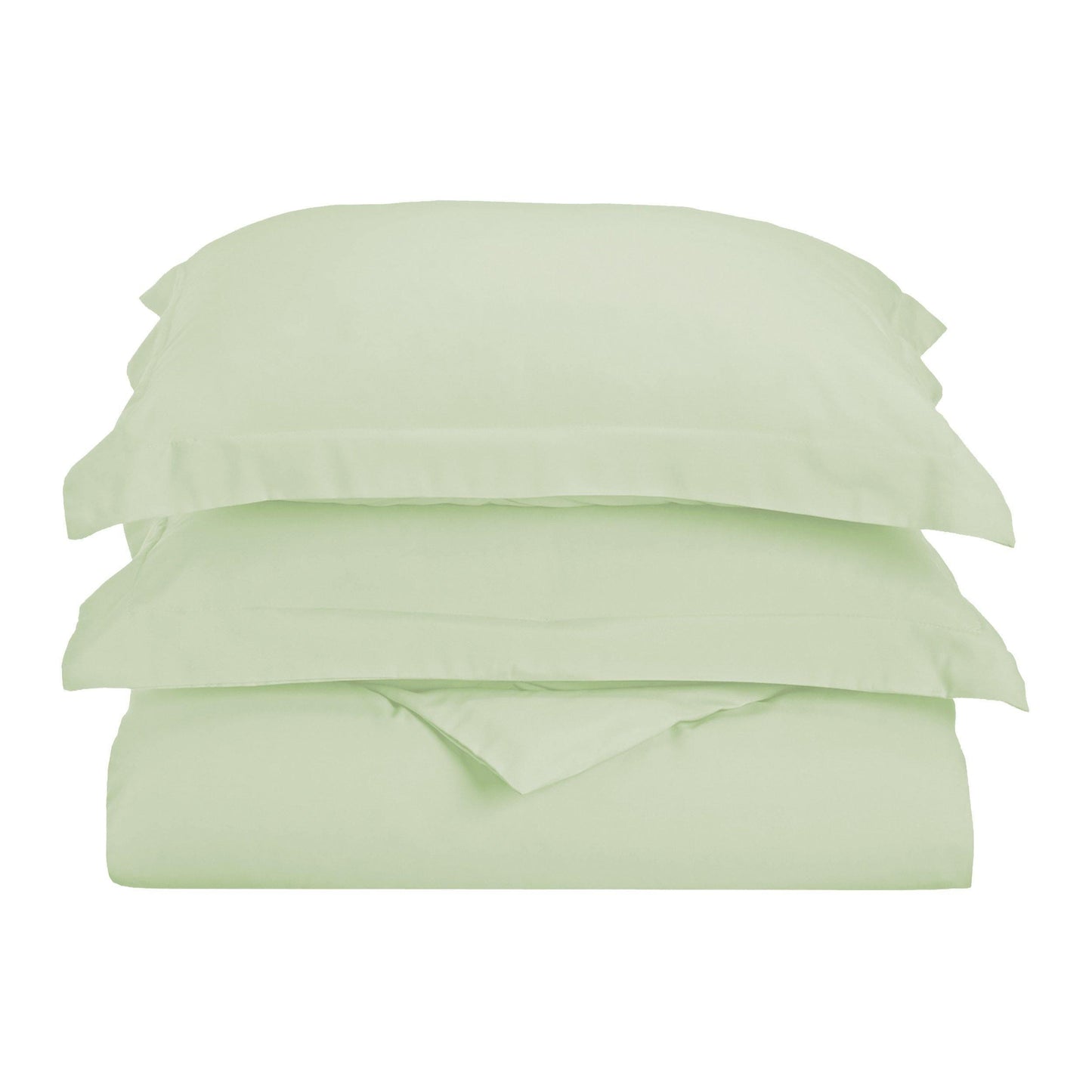Solid Microfiber Wrinkle-Resistant Duvet Cover and Pillow Sham Set FredCo