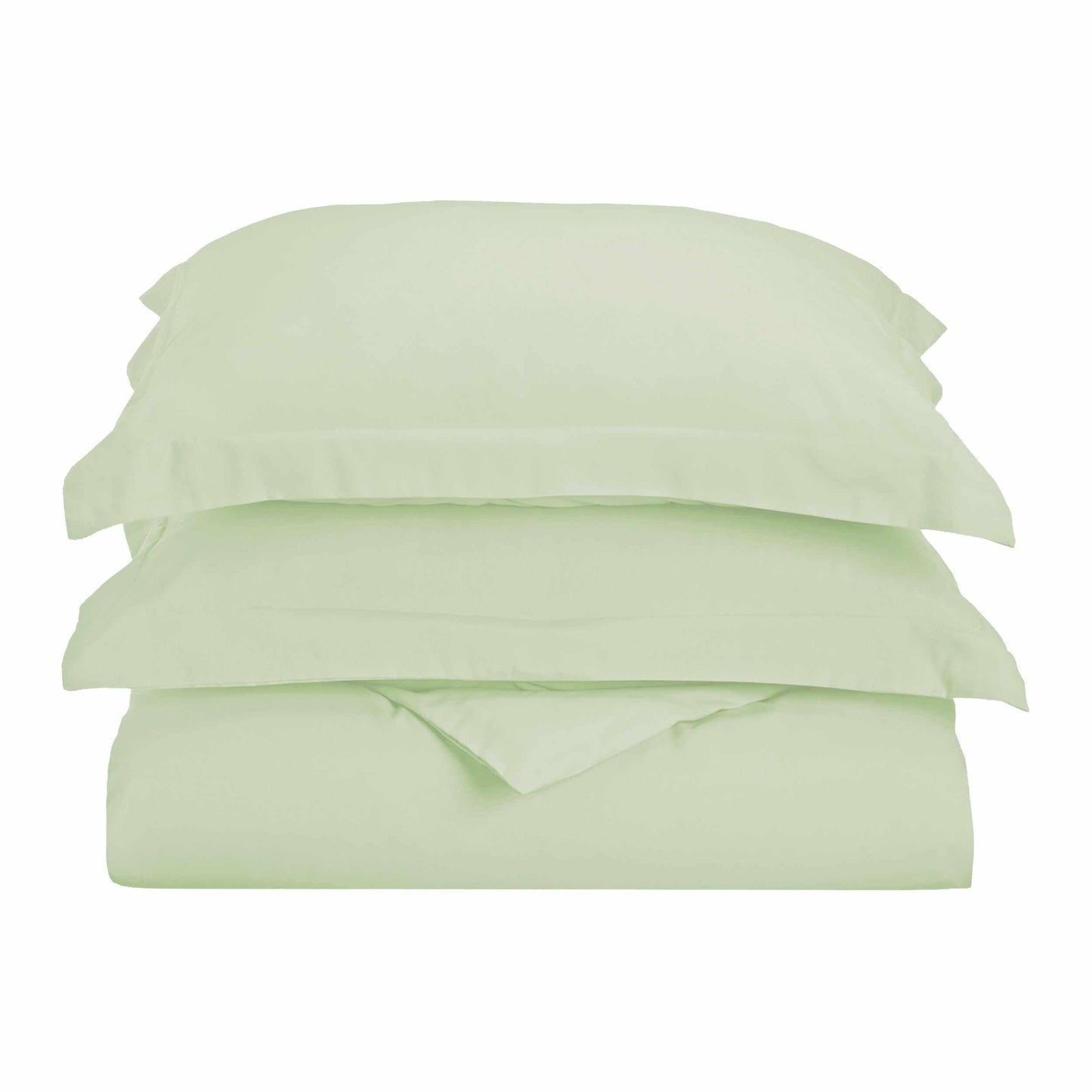 Solid Microfiber Wrinkle-Resistant Duvet Cover and Pillow Sham Set FredCo