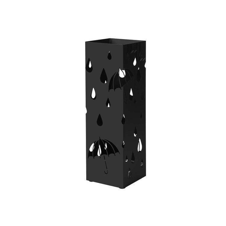 Square Black Umbrella Stand FredCo