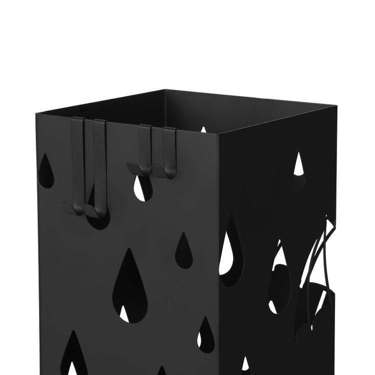 Square Black Umbrella Stand FredCo