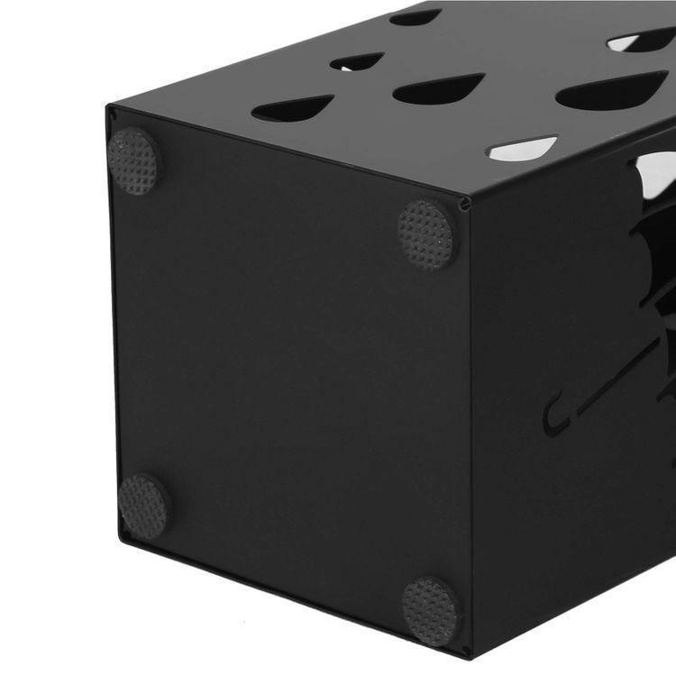 Square Black Umbrella Stand FredCo