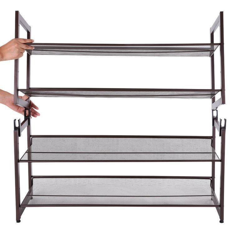 Stackable Metal Shoe Rack FredCo