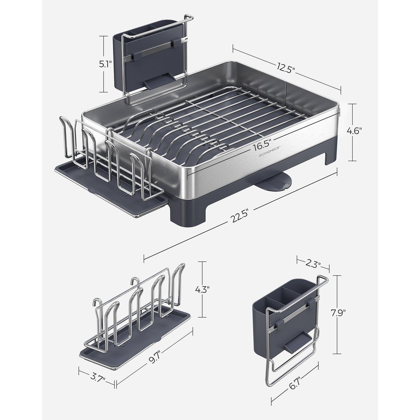 Stainless Steel Dish Drying Rack FredCo