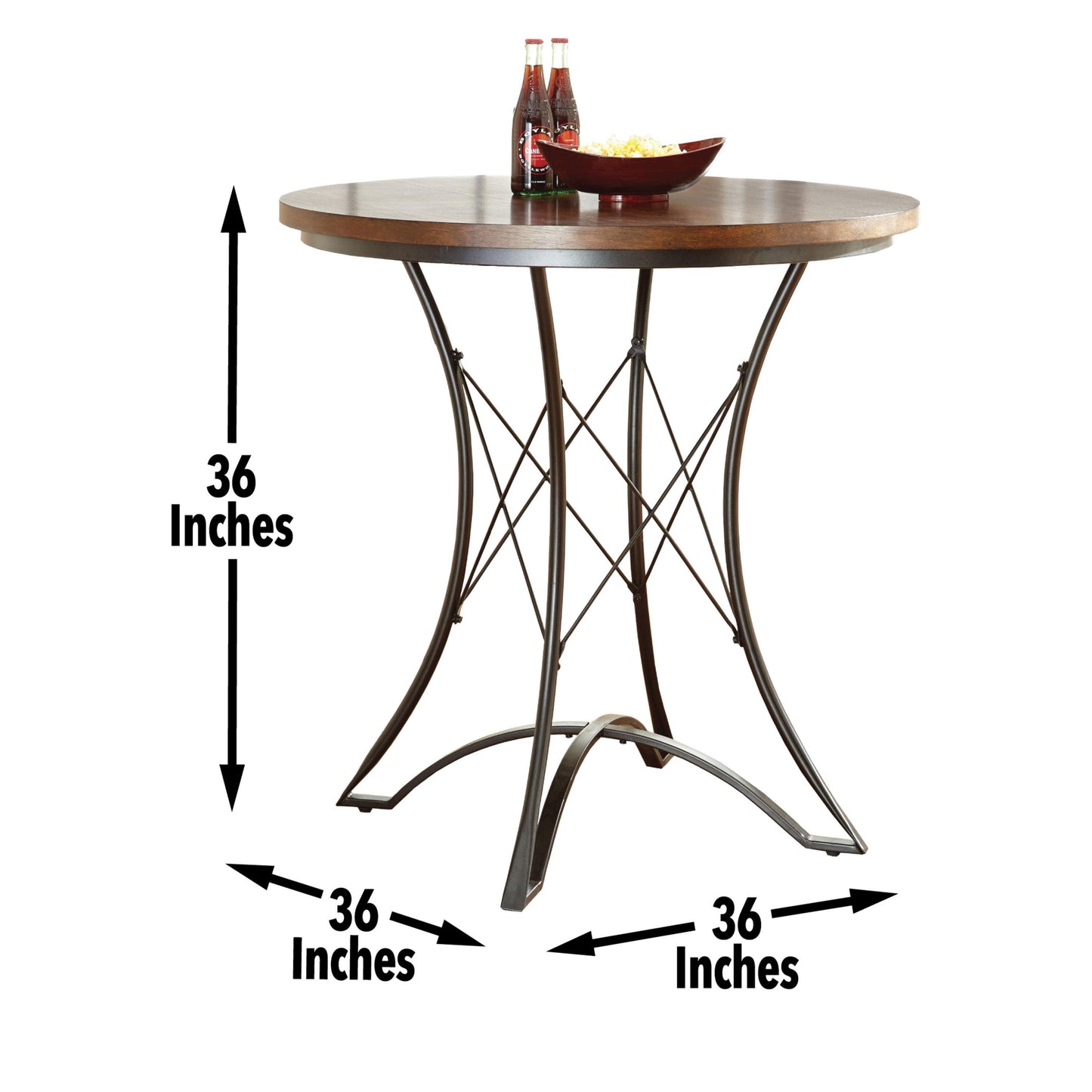 Steve Silver Adele - 5 Piece Dining Set With Counter Height Table - Dark Brown AE3605PC FredCo