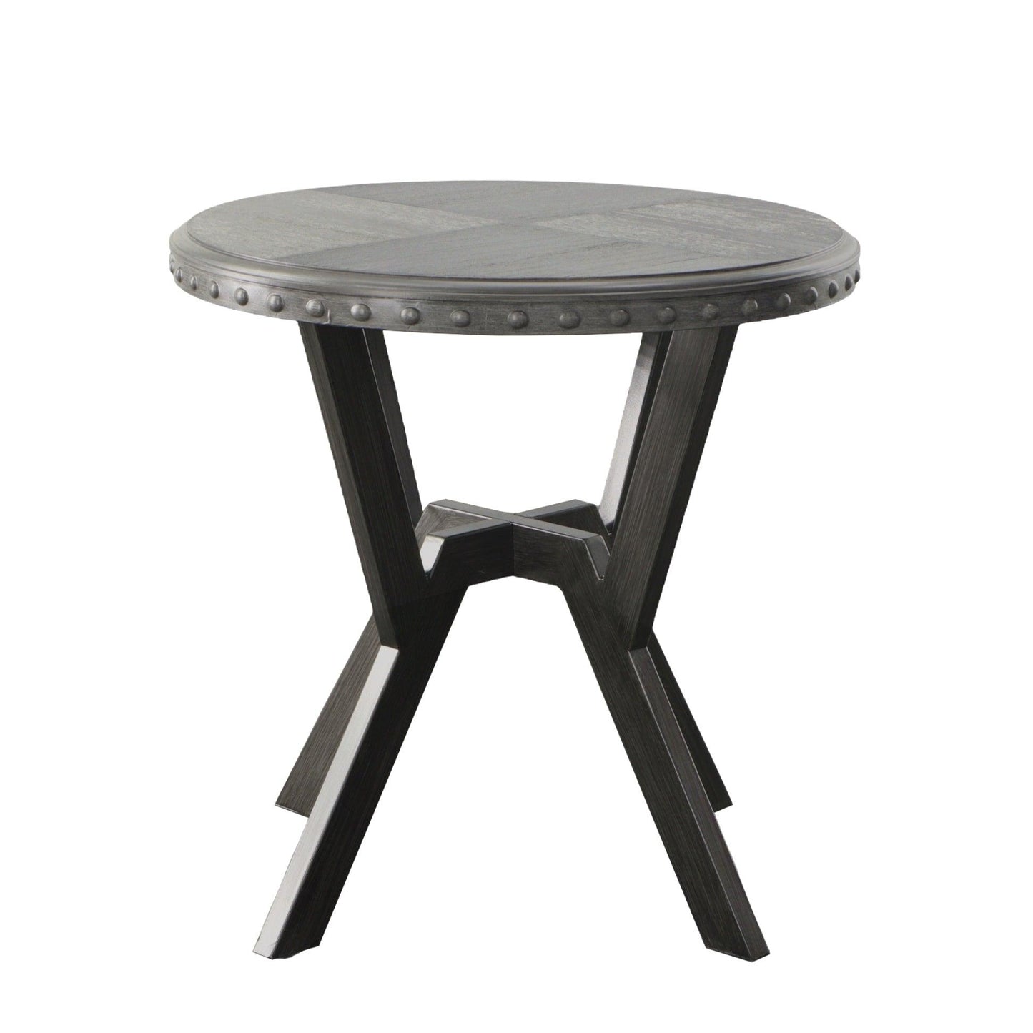 Steve Silver Alamo - Round End Table - Gray AL700E FredCo