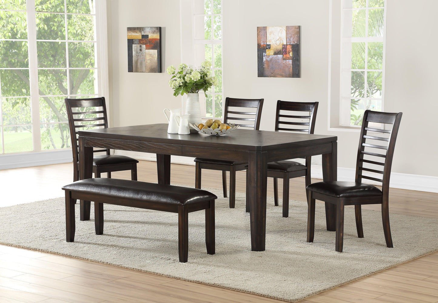 Steve Silver Ally - Bench - Antique Charcoal AS700BNC FredCo