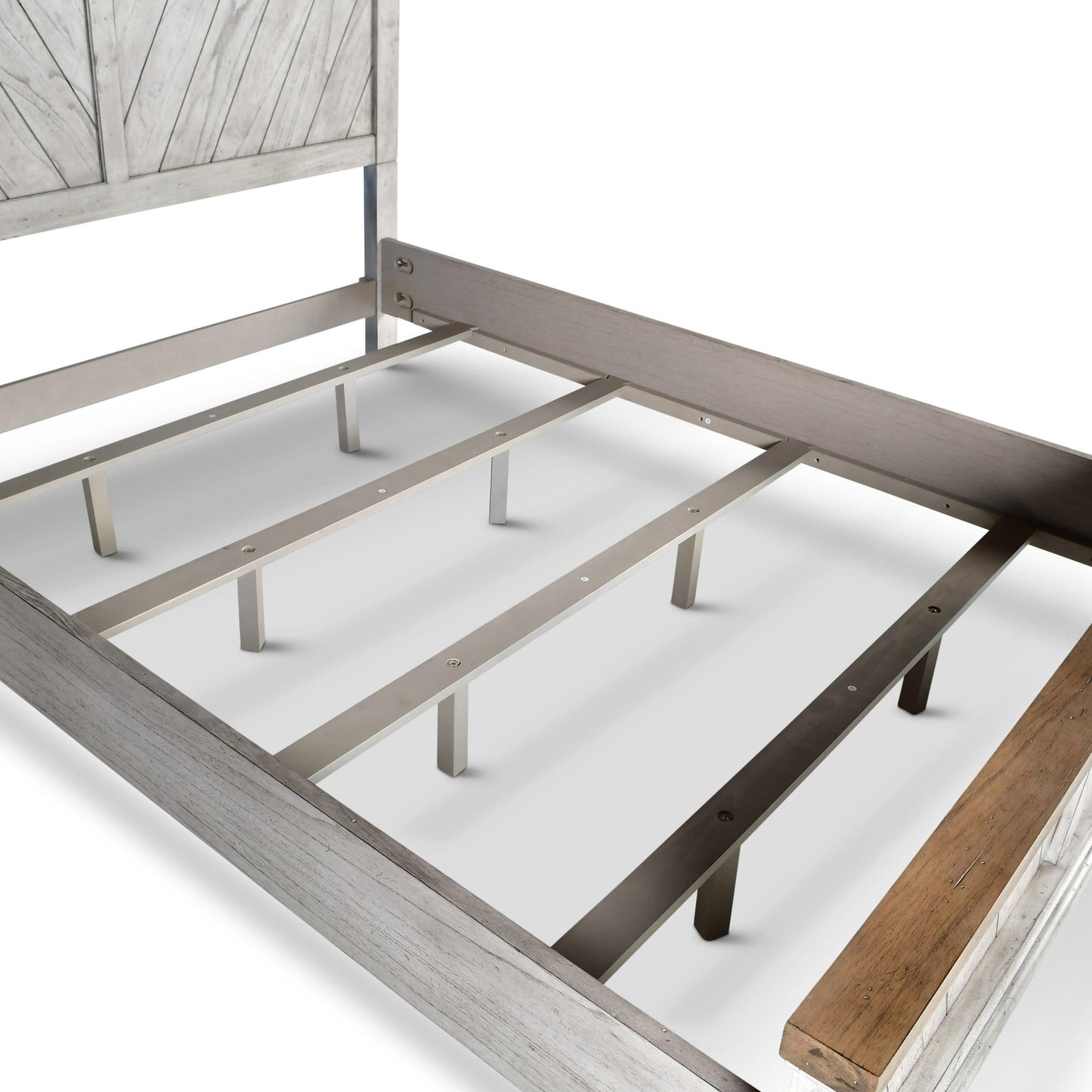 Steve Silver Bear Creek - Queen Bed - Whitewashed Gray BC900-QBED FredCo