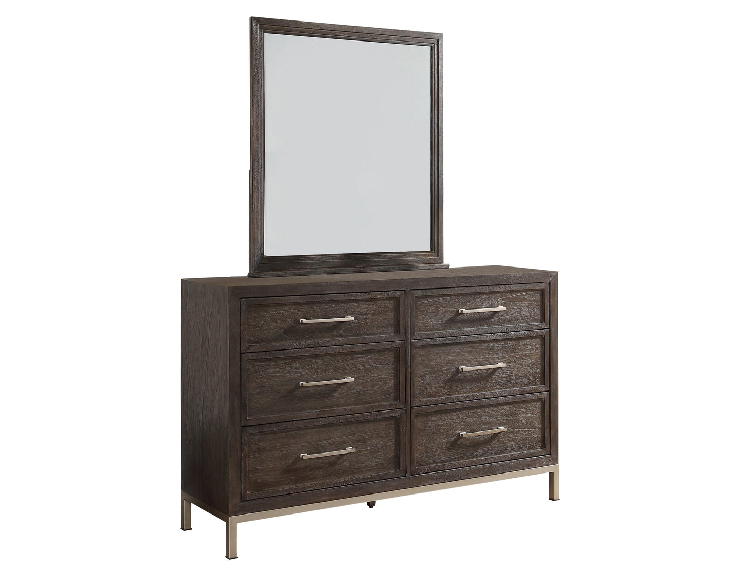 Steve Silver Broomfield - Dresser And Mirror - Dark Brown BR950DRMR FredCo