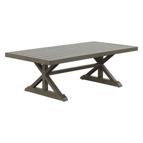 Steve Silver Brown Aluminum Coffee Table JON600C FredCo