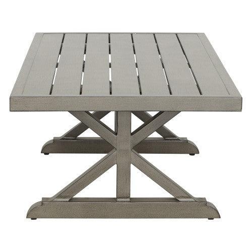Steve Silver Brown Aluminum Coffee Table JON600C FredCo
