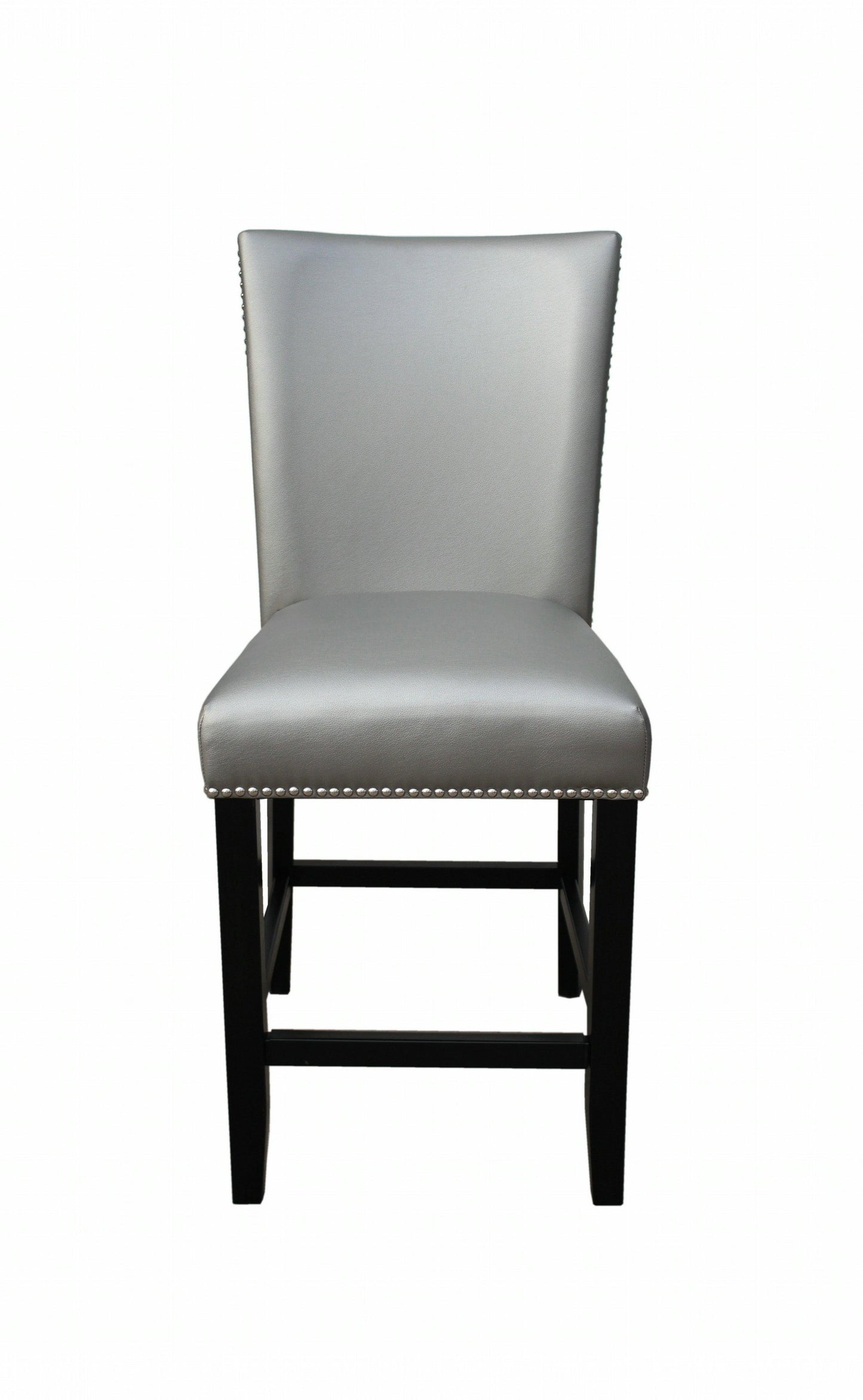 Steve Silver Camila - PU Counter Chair (Set of 2) - Silver CM420CCSN FredCo