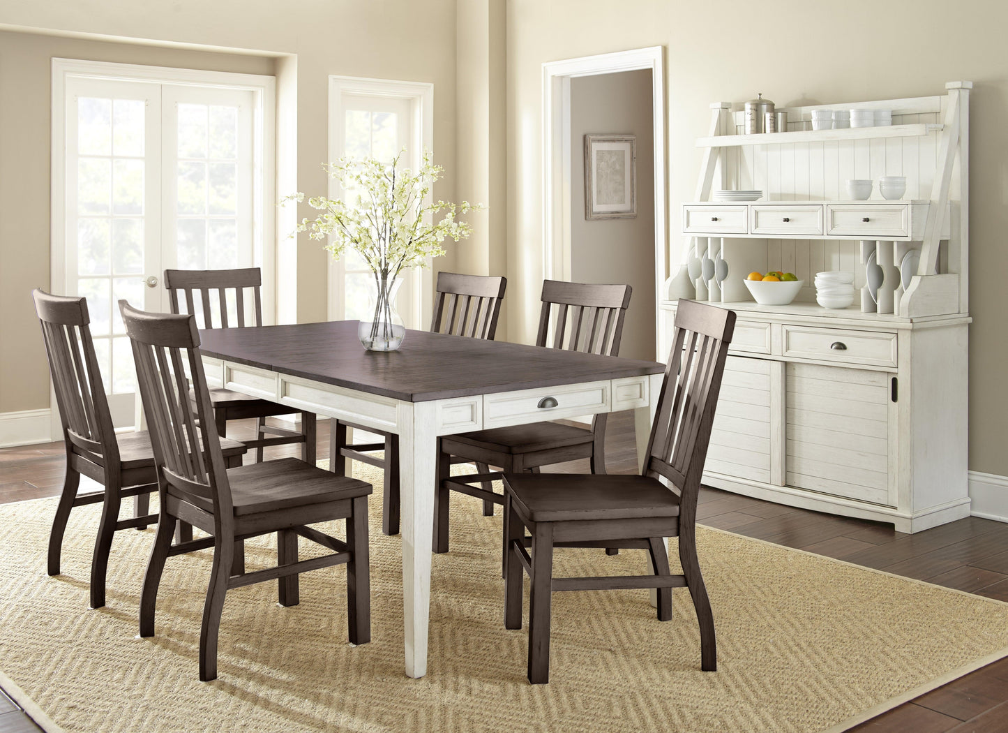 Steve Silver Cayla - 7 Piece Dining Set - Dark Brown CY400TK7PC FredCo