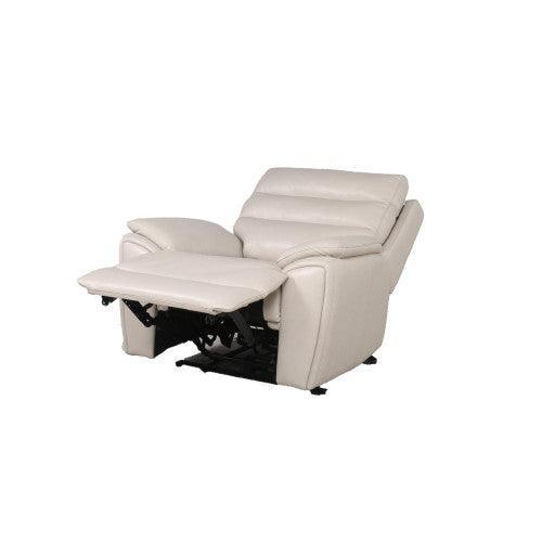 Steve Silver Contemporary Ivory Leather Reclining Chair DU850C FredCo