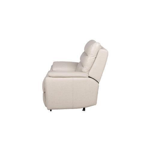 Steve Silver Contemporary Ivory Leather Reclining Chair DU850C FredCo