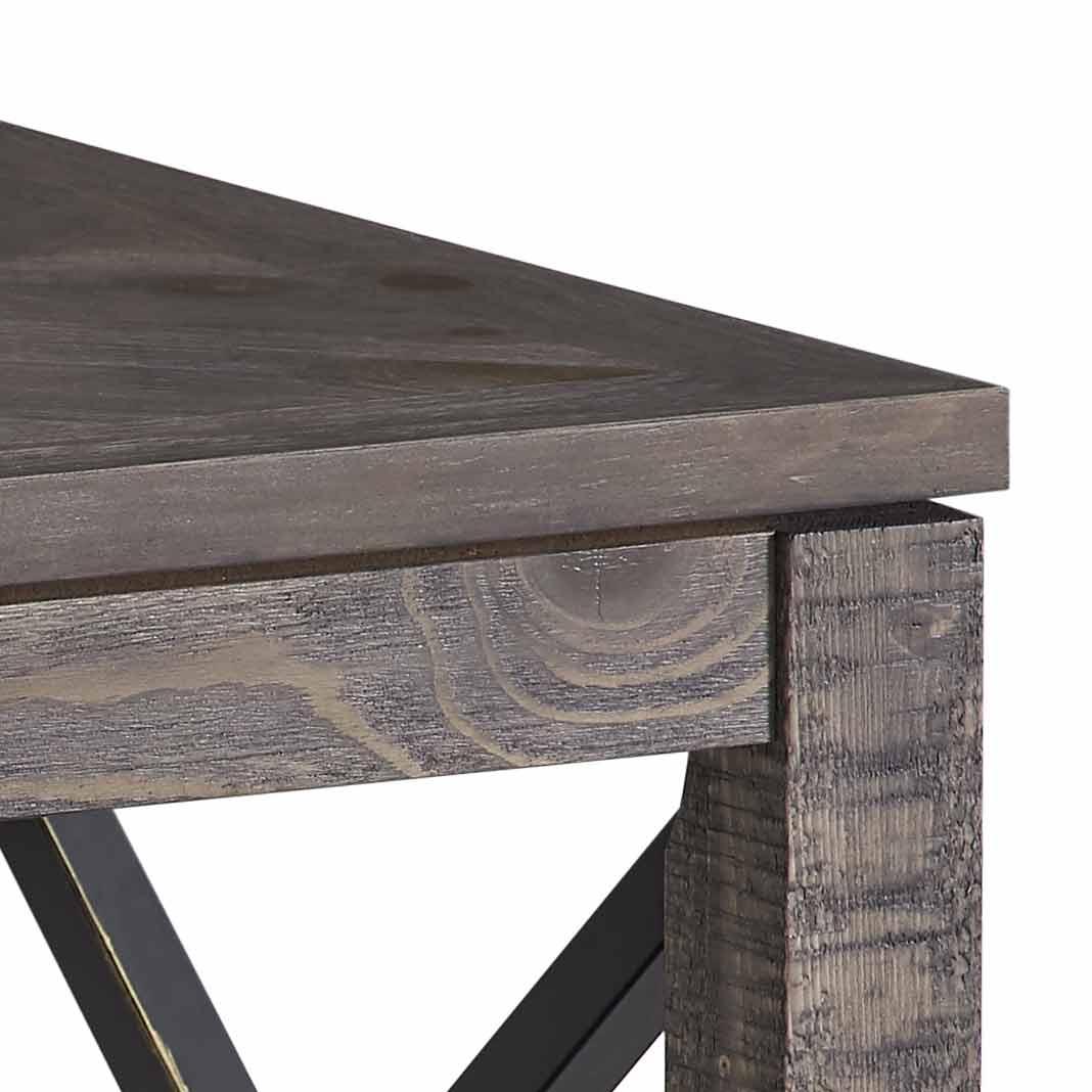 Steve Silver Dexter - Square End Table - Brown DX300E FredCo