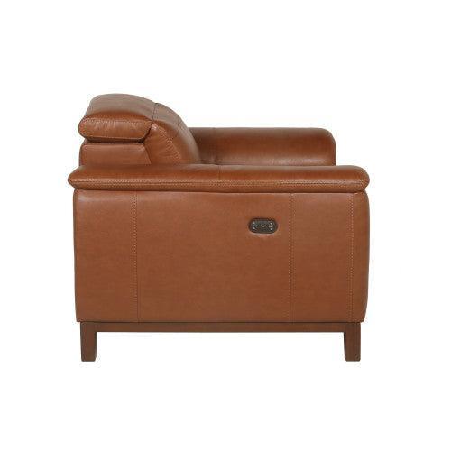Steve Silver Dual Beefy Dual-Power Leather Recliner High-Leg Look, Articulating Headrest BM950R FredCo
