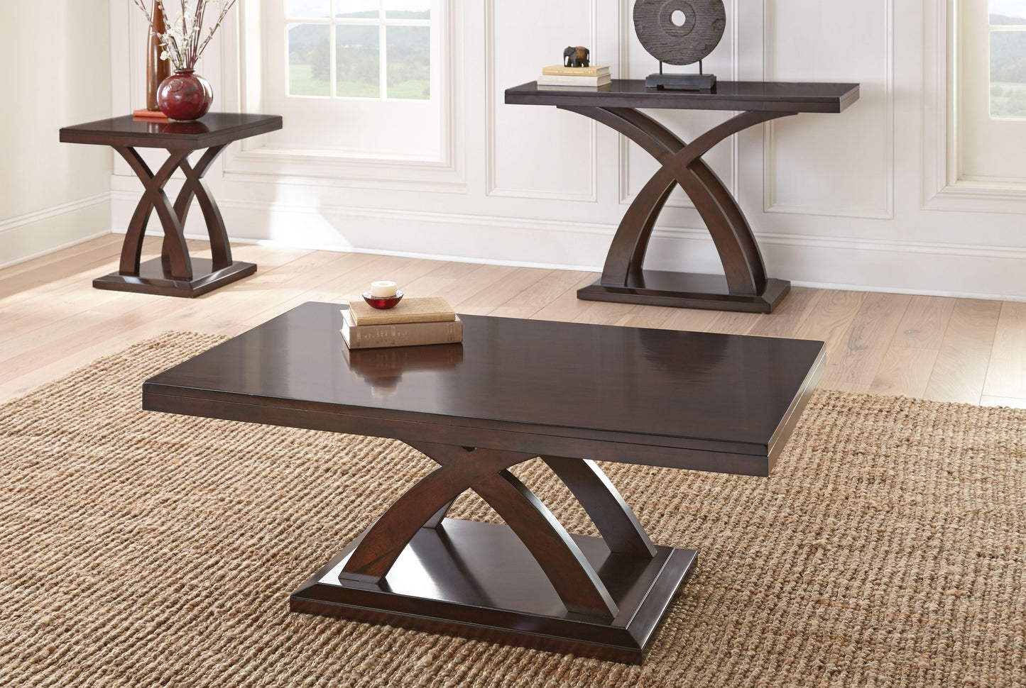 Steve Silver Jocelyn - Sofa Table - Brown JL200SN FredCo