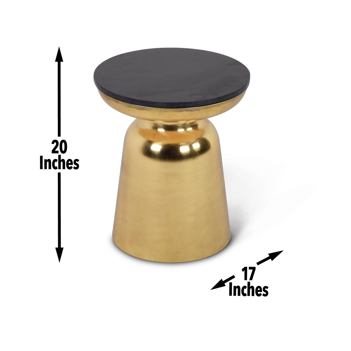 Steve Silver Jovana - Round End Table - Black JV170E FredCo
