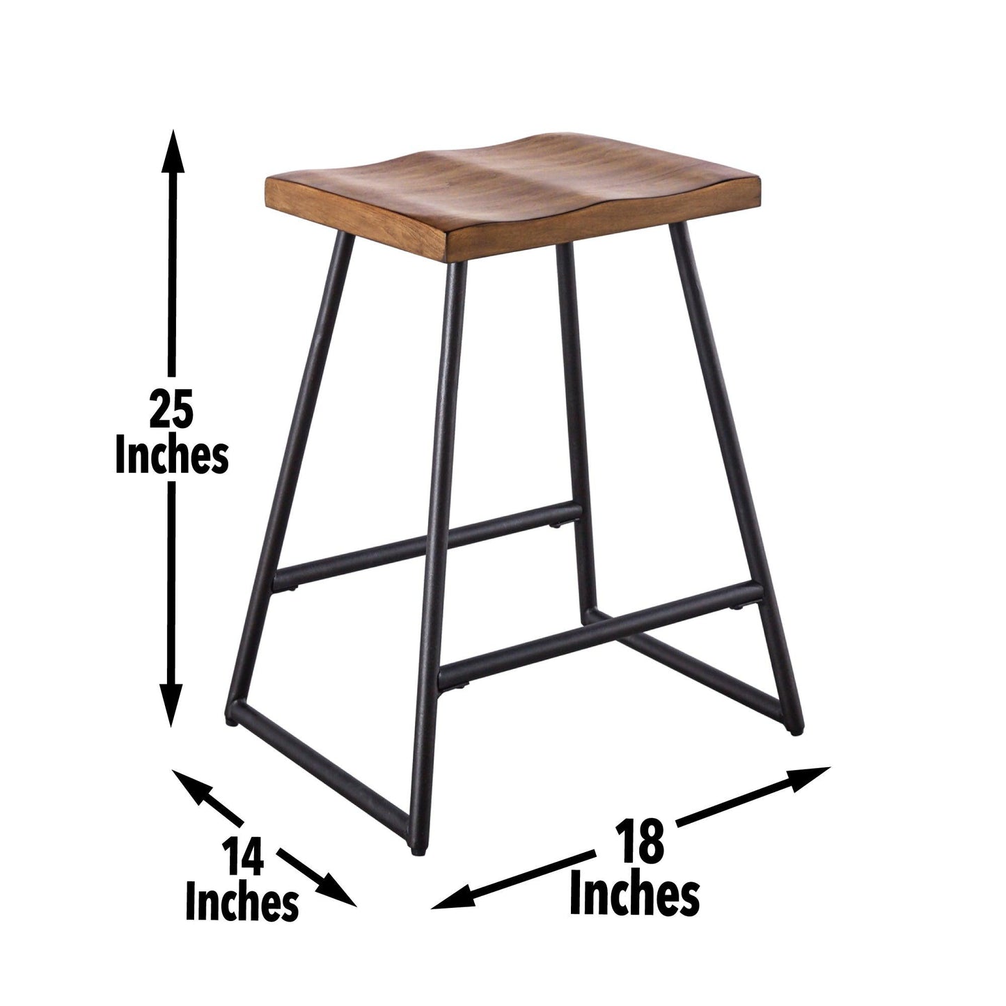 Steve Silver Landon - Counter Stool (Set of 2) - Light Brown LD600CS FredCo