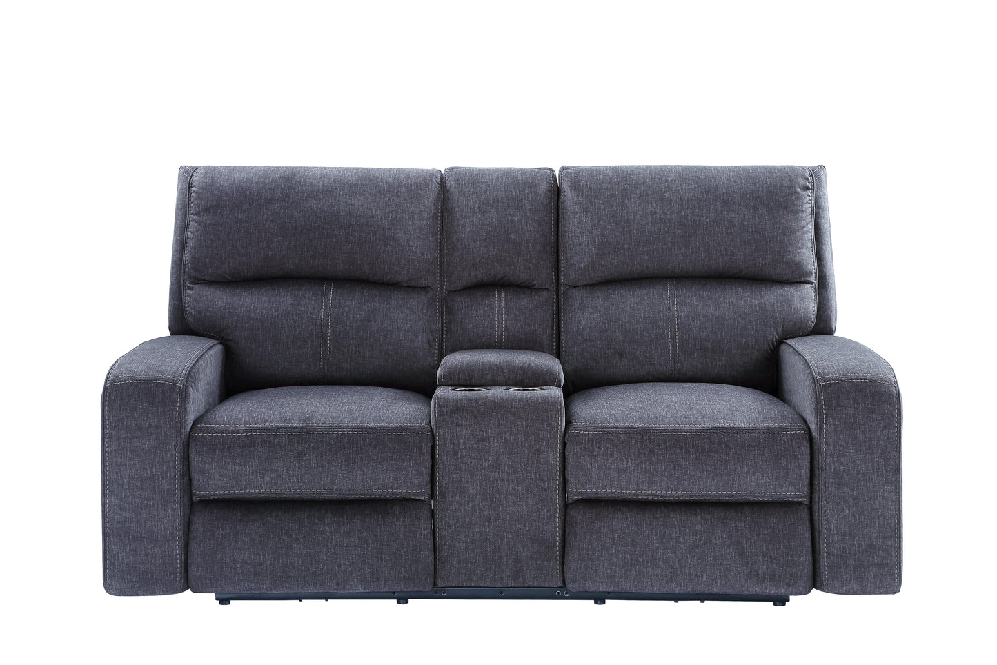 Steve Silver Lovell - Power Console Loveseat - Dark Gray LO5168CLC FredCo
