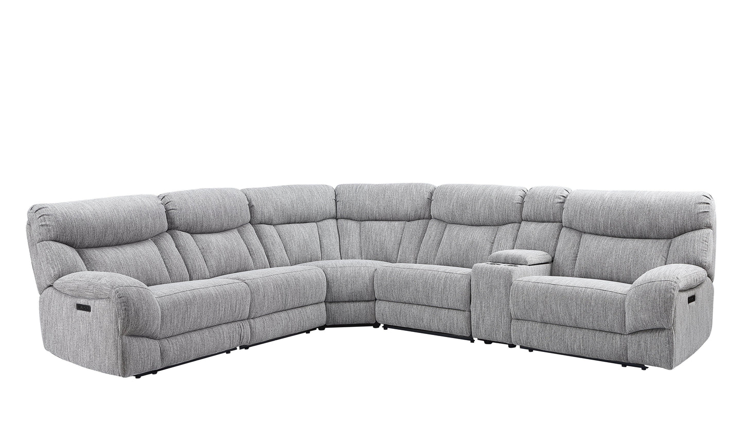 Steve Silver Park City - 6 Piece Sectional - Pearl Silver AR70172-6PC FredCo