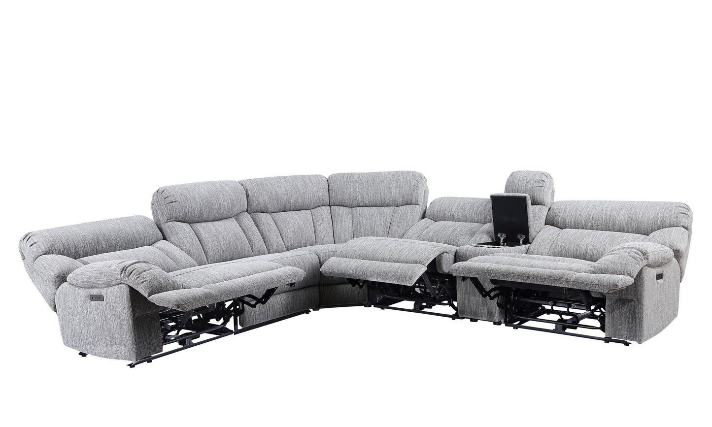 Steve Silver Park City - 6 Piece Sectional - Pearl Silver AR70172-6PC FredCo