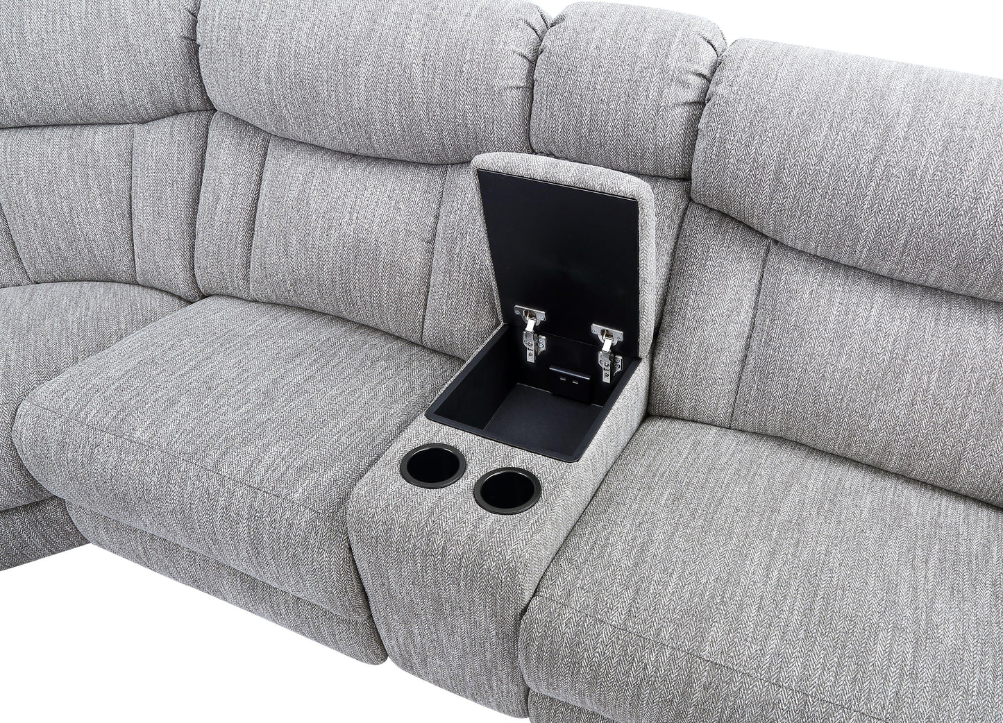 Steve Silver Park City - 6 Piece Sectional - Pearl Silver AR70172-6PC FredCo