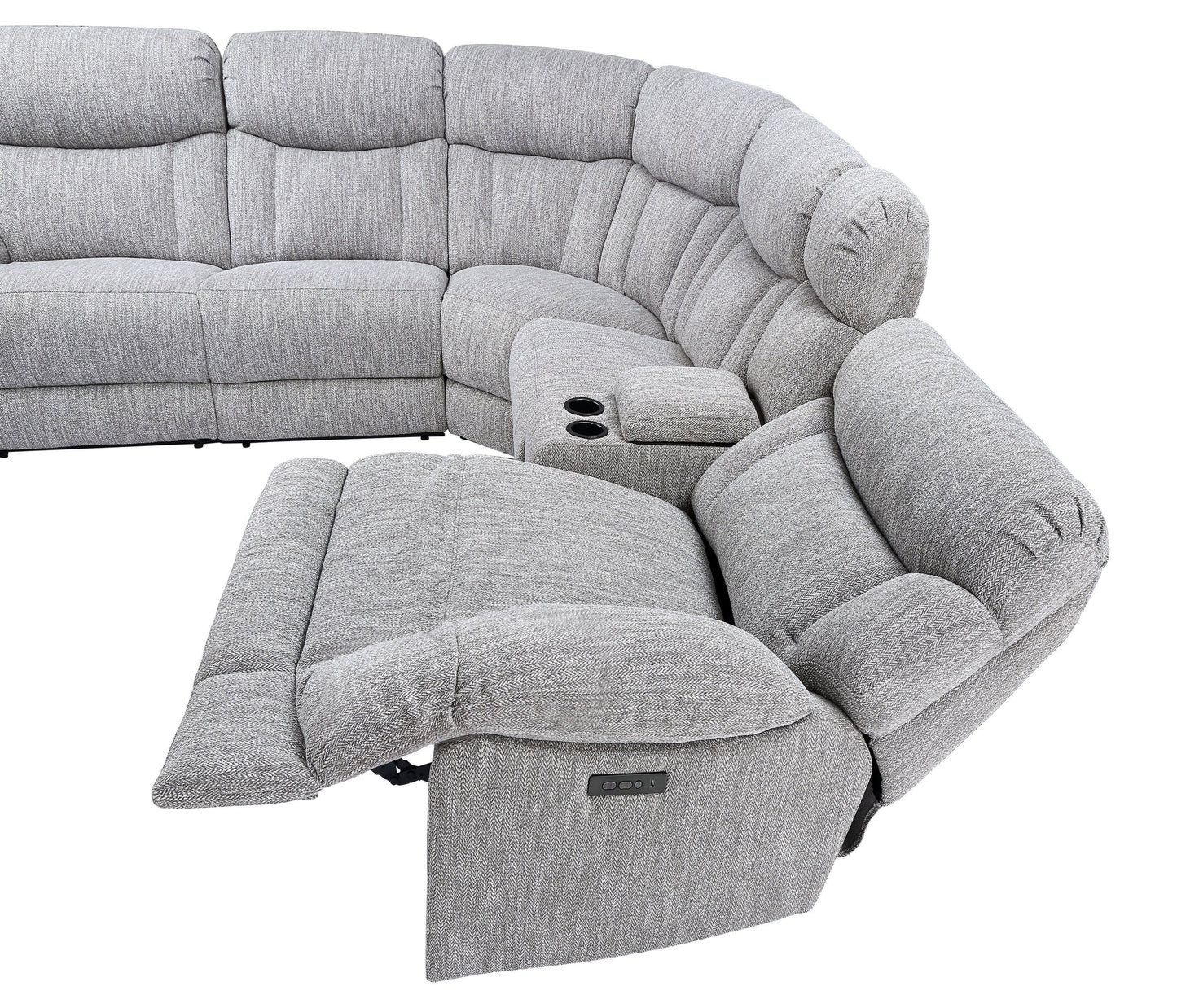Steve Silver Park City - 6 Piece Sectional - Pearl Silver AR70172-6PC FredCo
