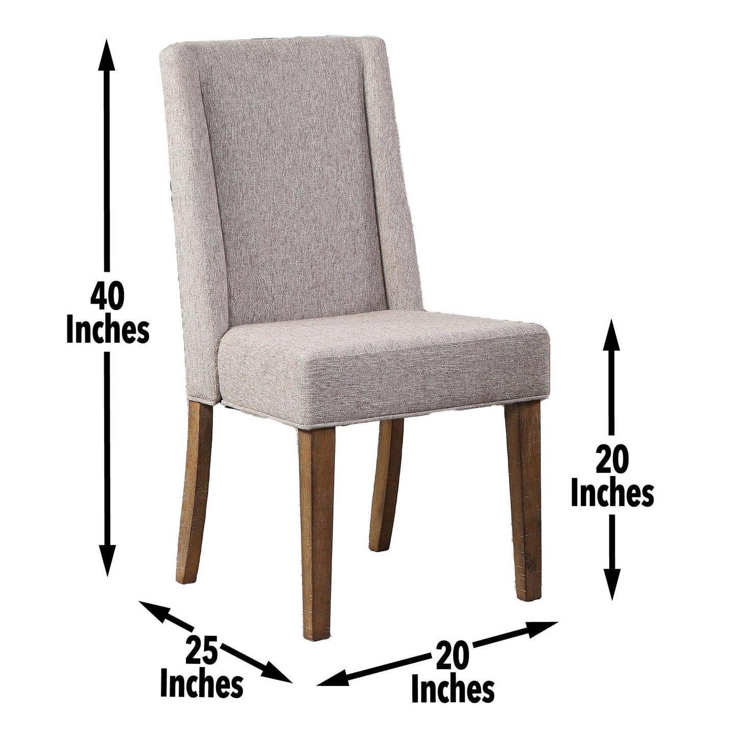 Steve Silver Riverdale - Upholstered Chair (Set of 2) - Dark Brown RV600S FredCo