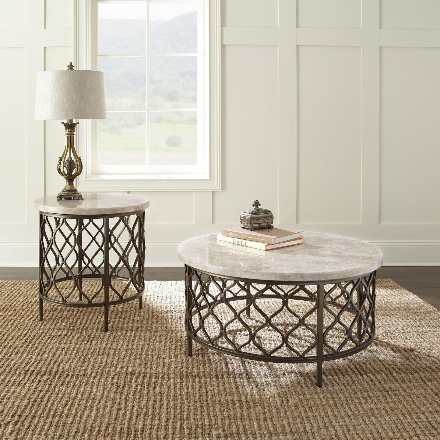 Steve Silver Roland - End Table - White RL100ETBL FredCo