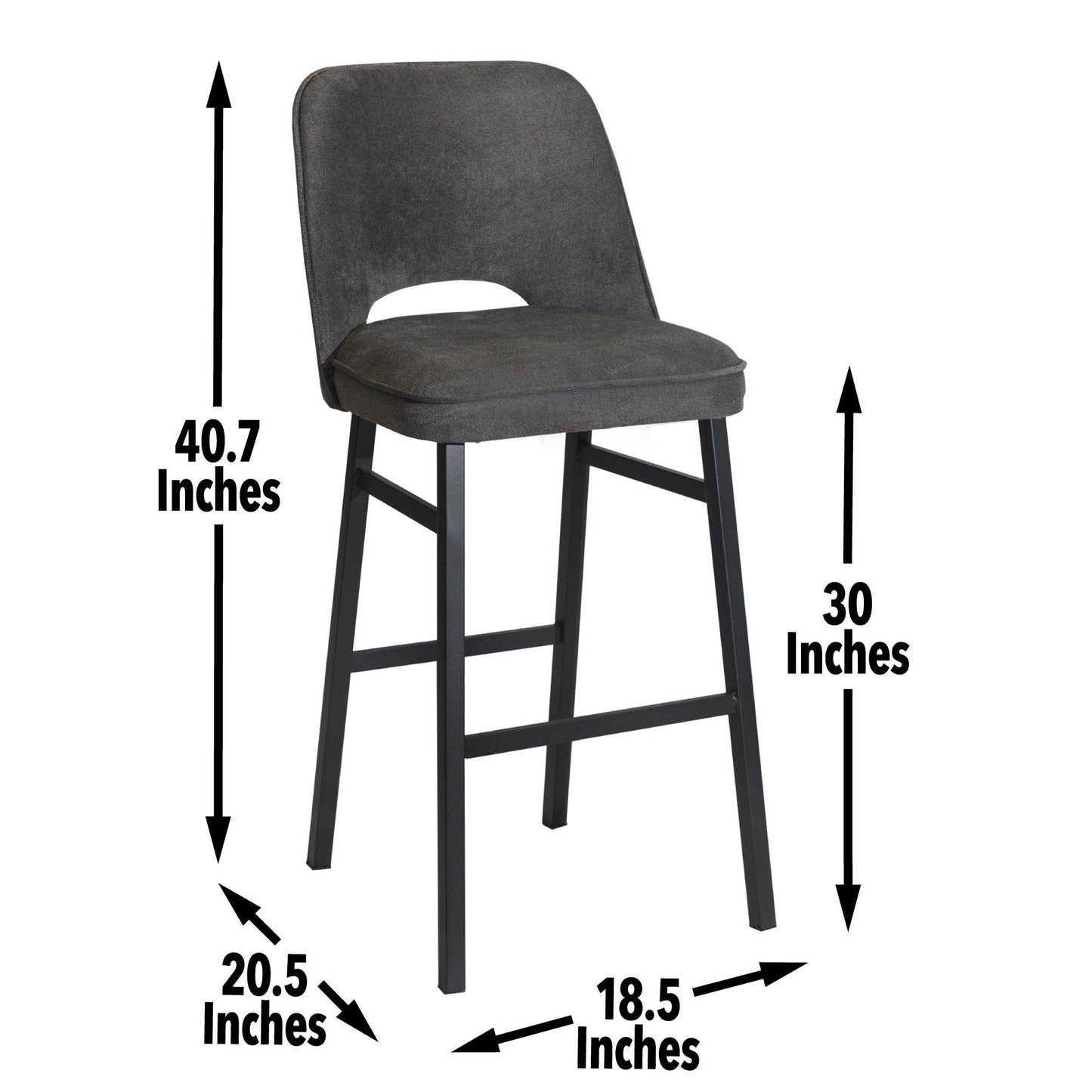 Steve Silver Sarah - Barstool - Brown SRH600BS FredCo